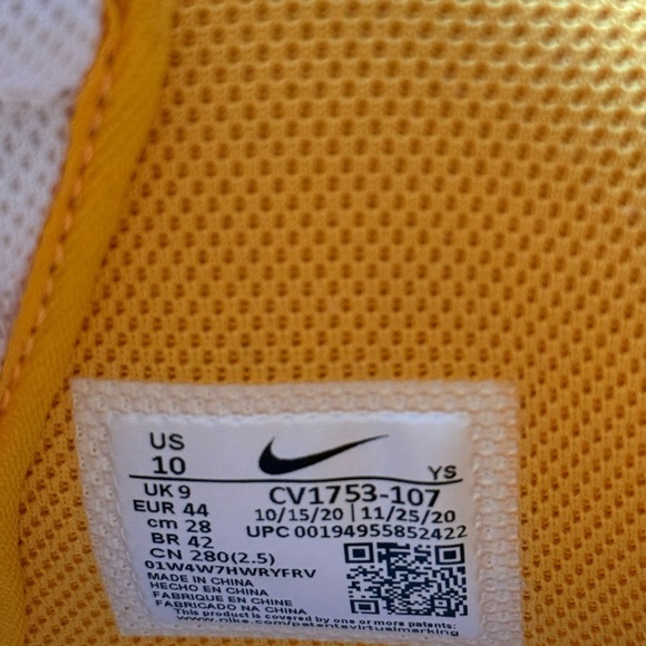 Nike Air Force Size 10 Style Code CV1753-107 - Picture 10 of 11